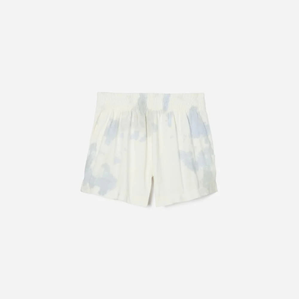 The Retro Jersey Short | Blue Slate Tie Dye