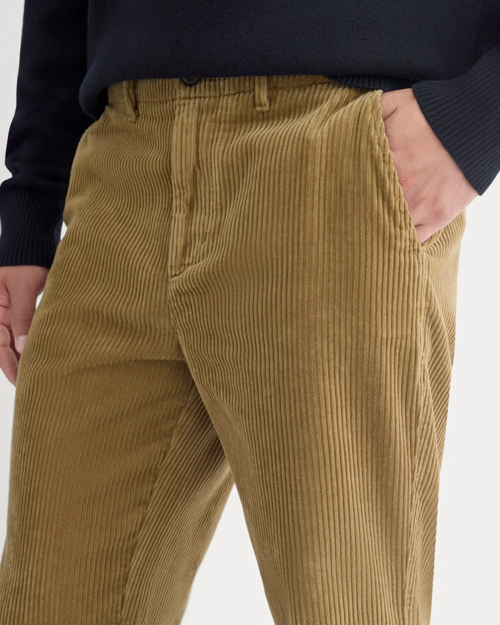 Wide Wale Corduroy Trouser | Aged Brass