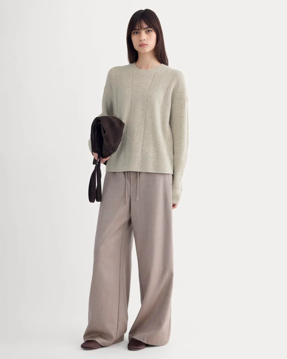 Cashmere Herringbone Sweater | Canvas