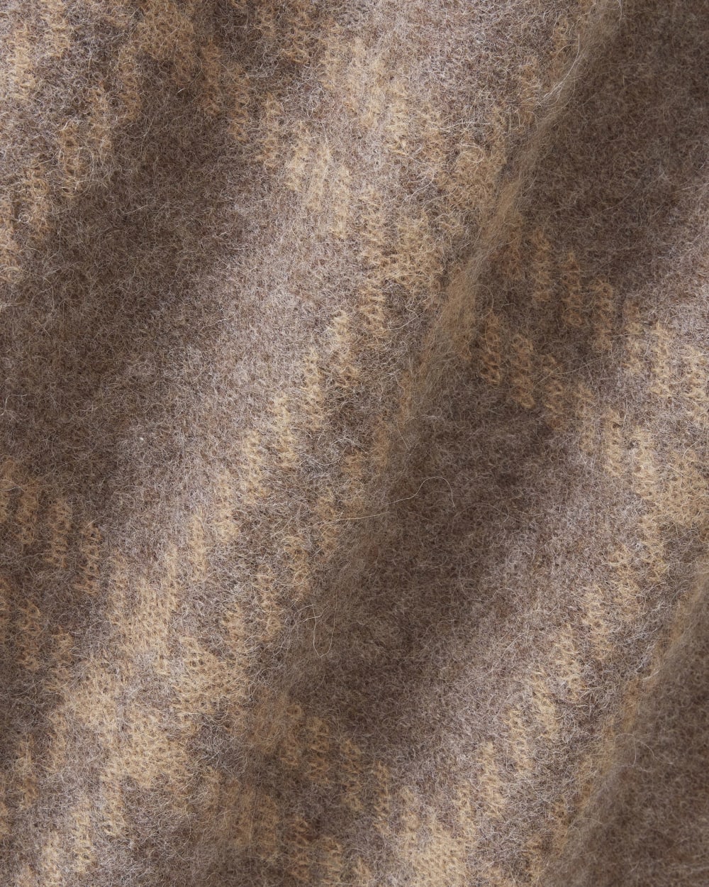 The Alpaca Patterned Scarf | Cocoa / Tiger's Eye