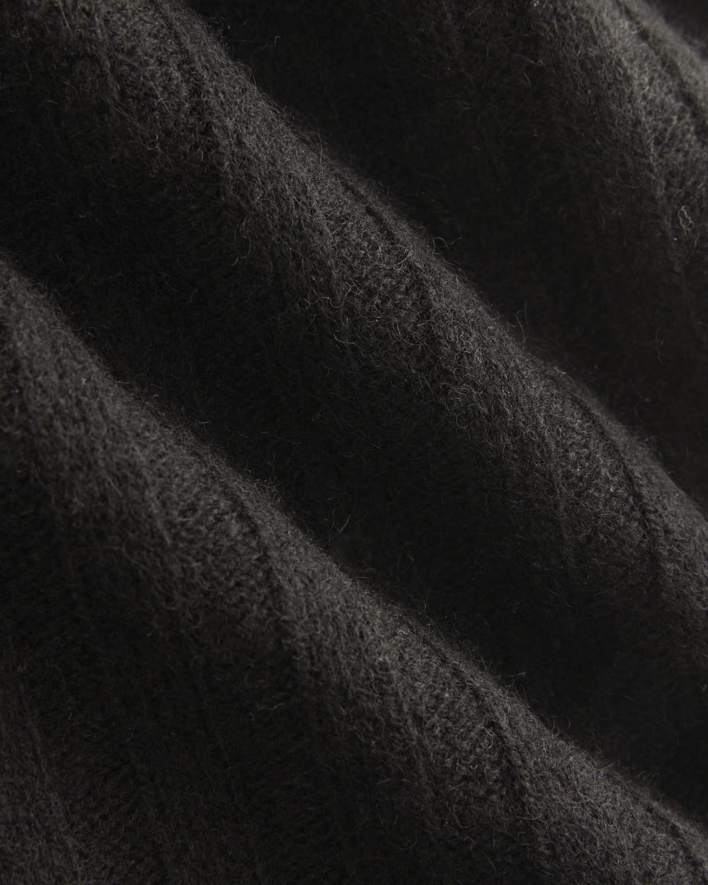 Straight-Leg Pant in Wool Cashmere | Black