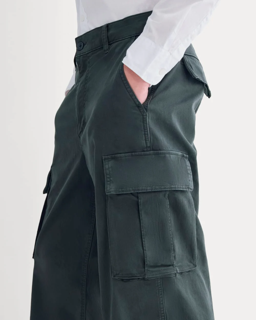 '90s Baggy Cargo Pant | Washed Black