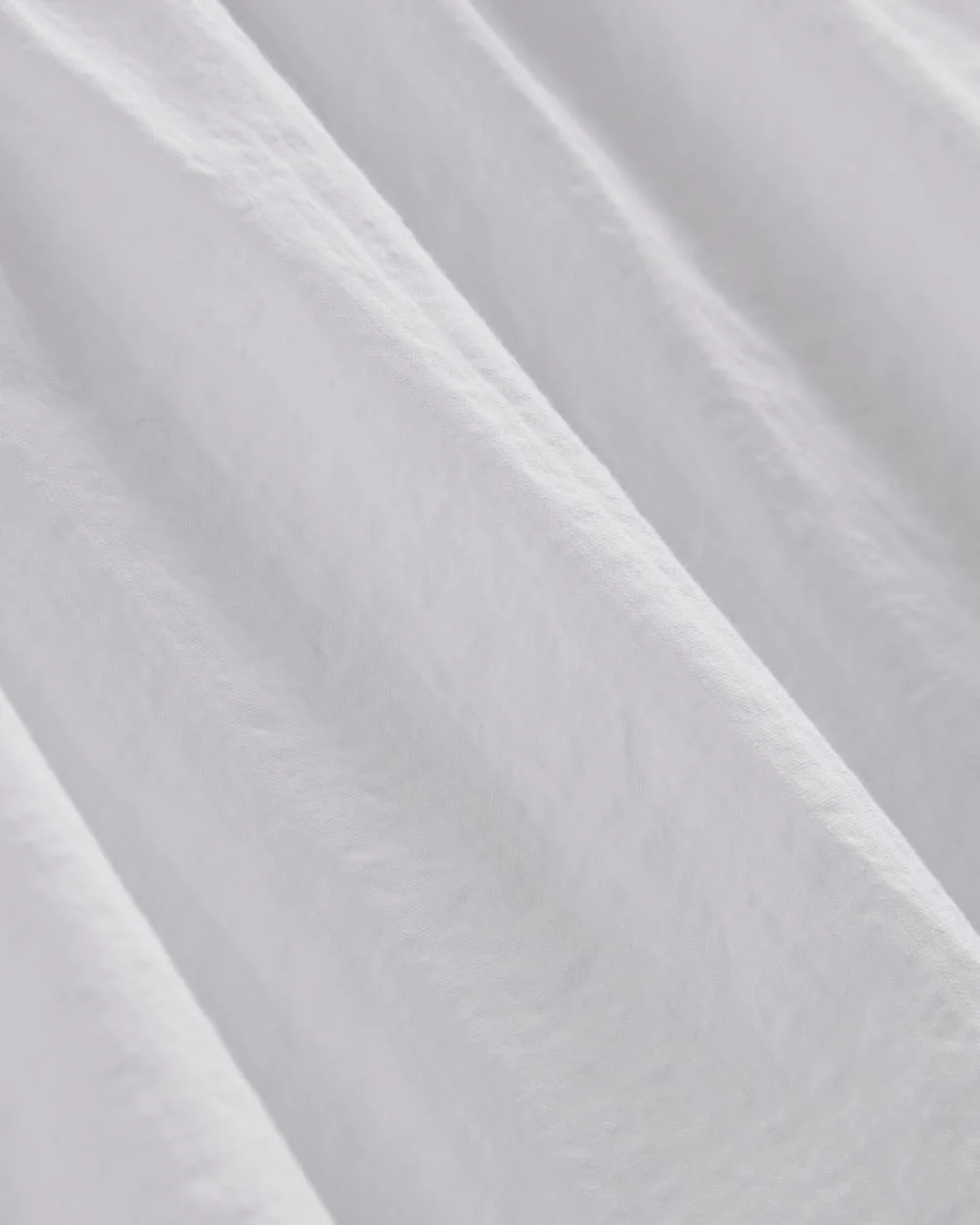 The Gauze Puff-Sleeve Mini Dress | White