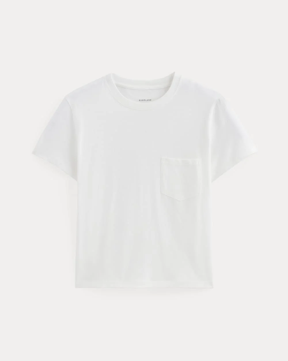 The Box-Cut Tee in Essential Cotton | White | Pocket