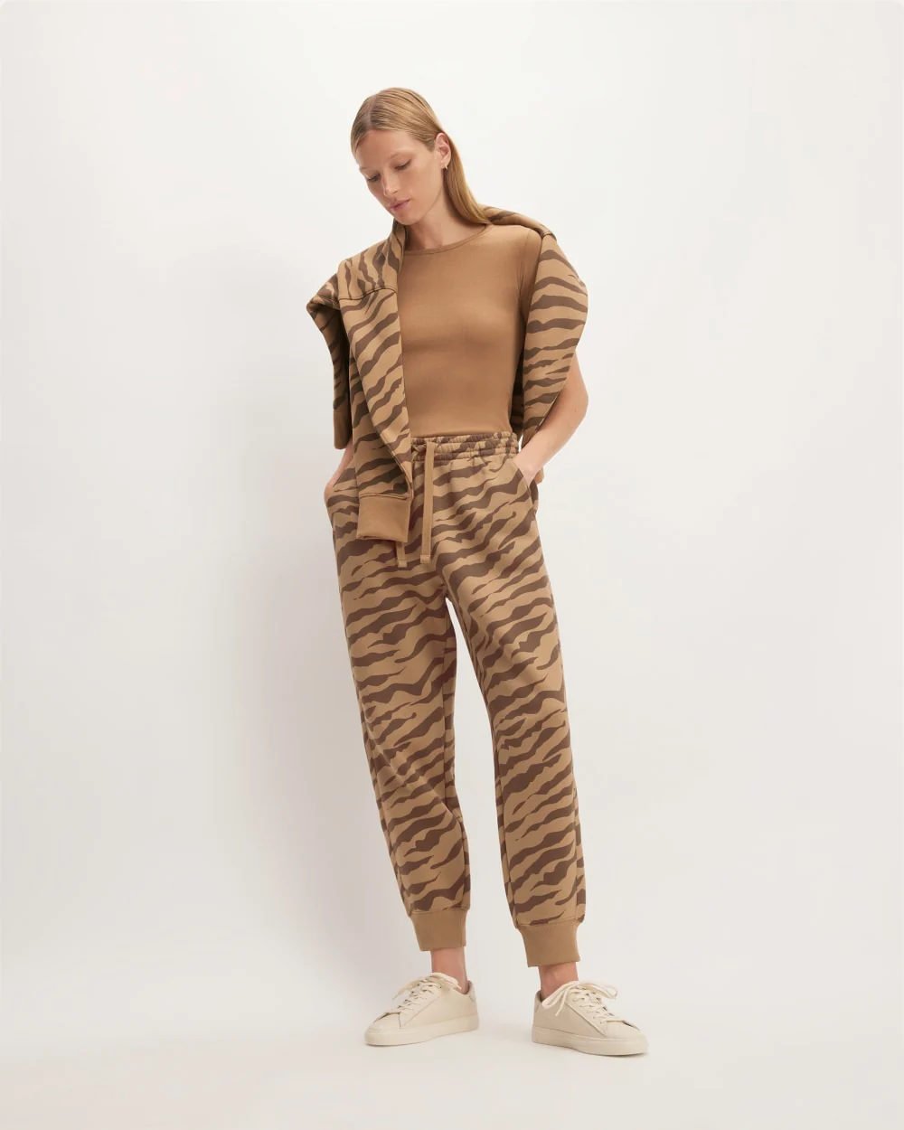 The ReTrack Jogger | Cocoa Tiger Stripe