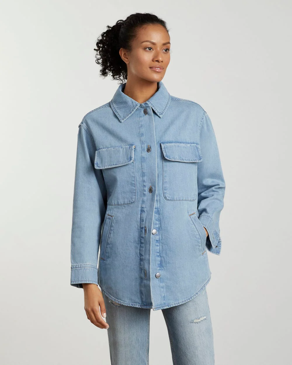 The Denim Shirt Jacket | Myrtle Sky