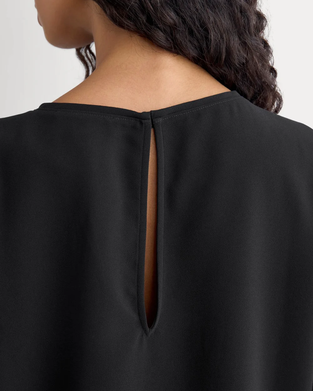 Drapey Crepe Top | Black