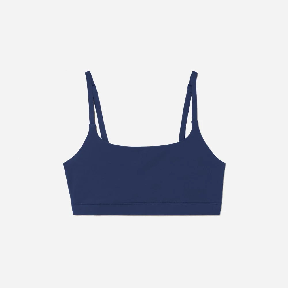 The Invisible Square-Neck Bralette | Ocean Cavern