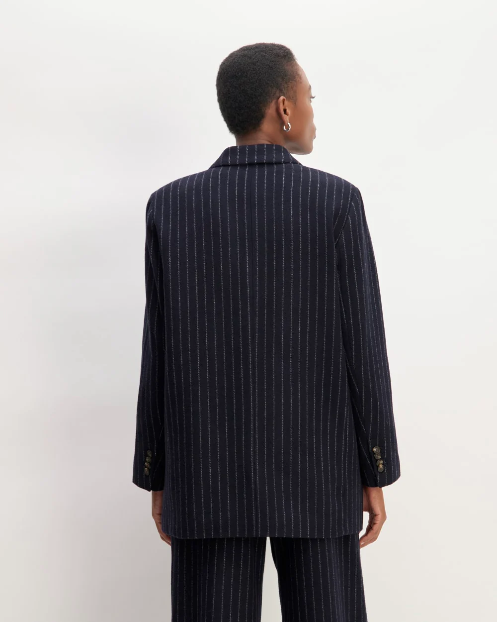 The ReWool® Double-Breasted Blazer | Navy / Bone