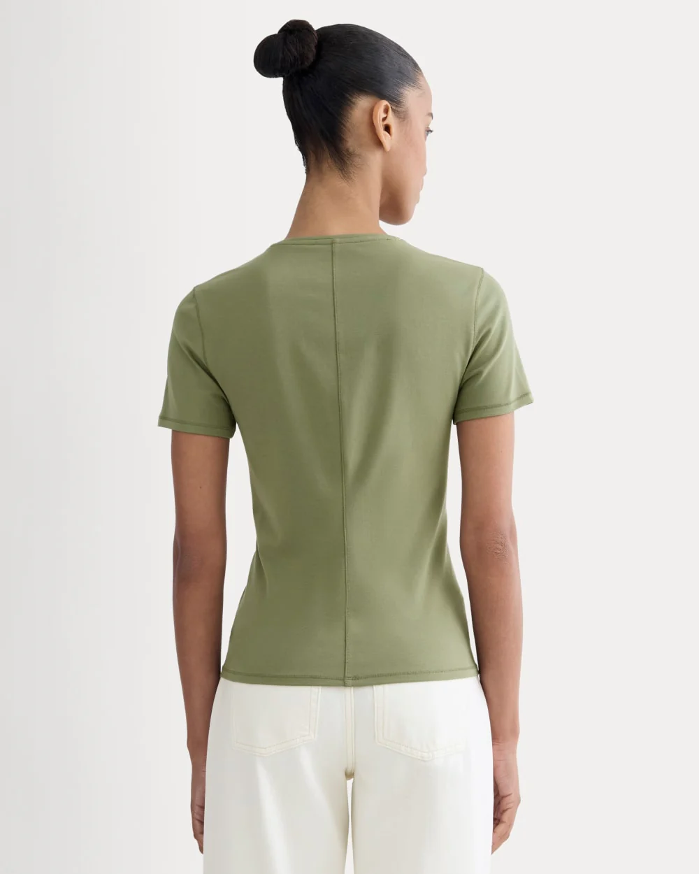 The Form Tee | Lichen Green