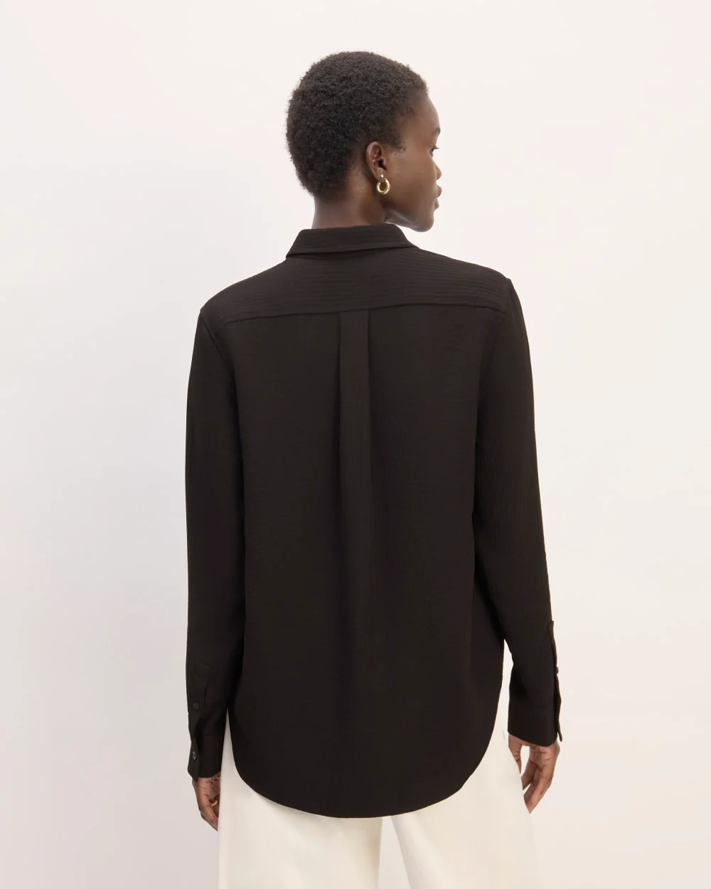 The City Stripe Relaxed Shirt | Black