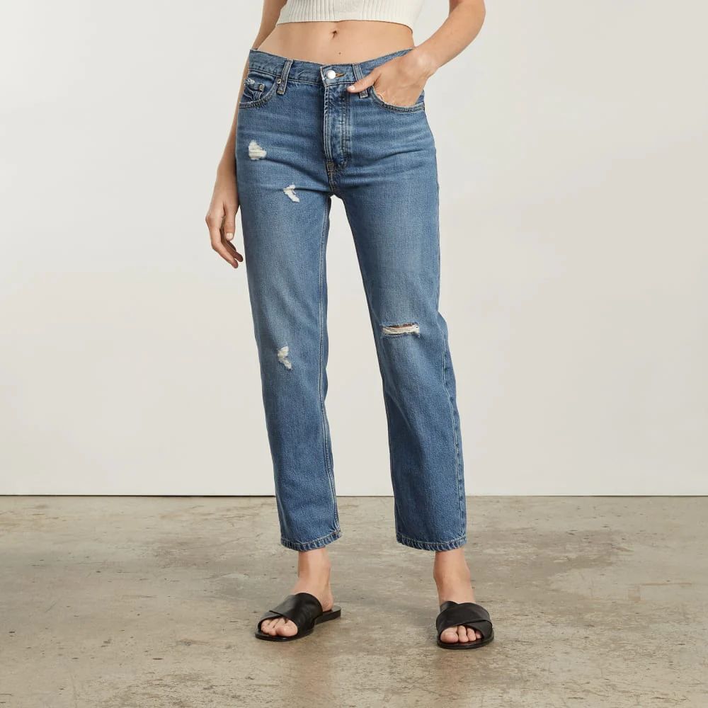 The Super-Soft Relaxed Jean | Mid Blue