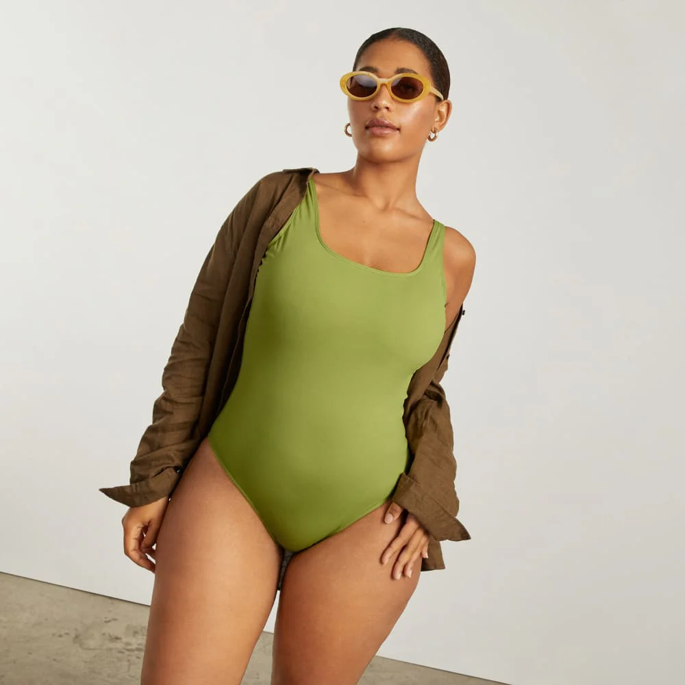 The Square-Neck One-Piece | Pepper