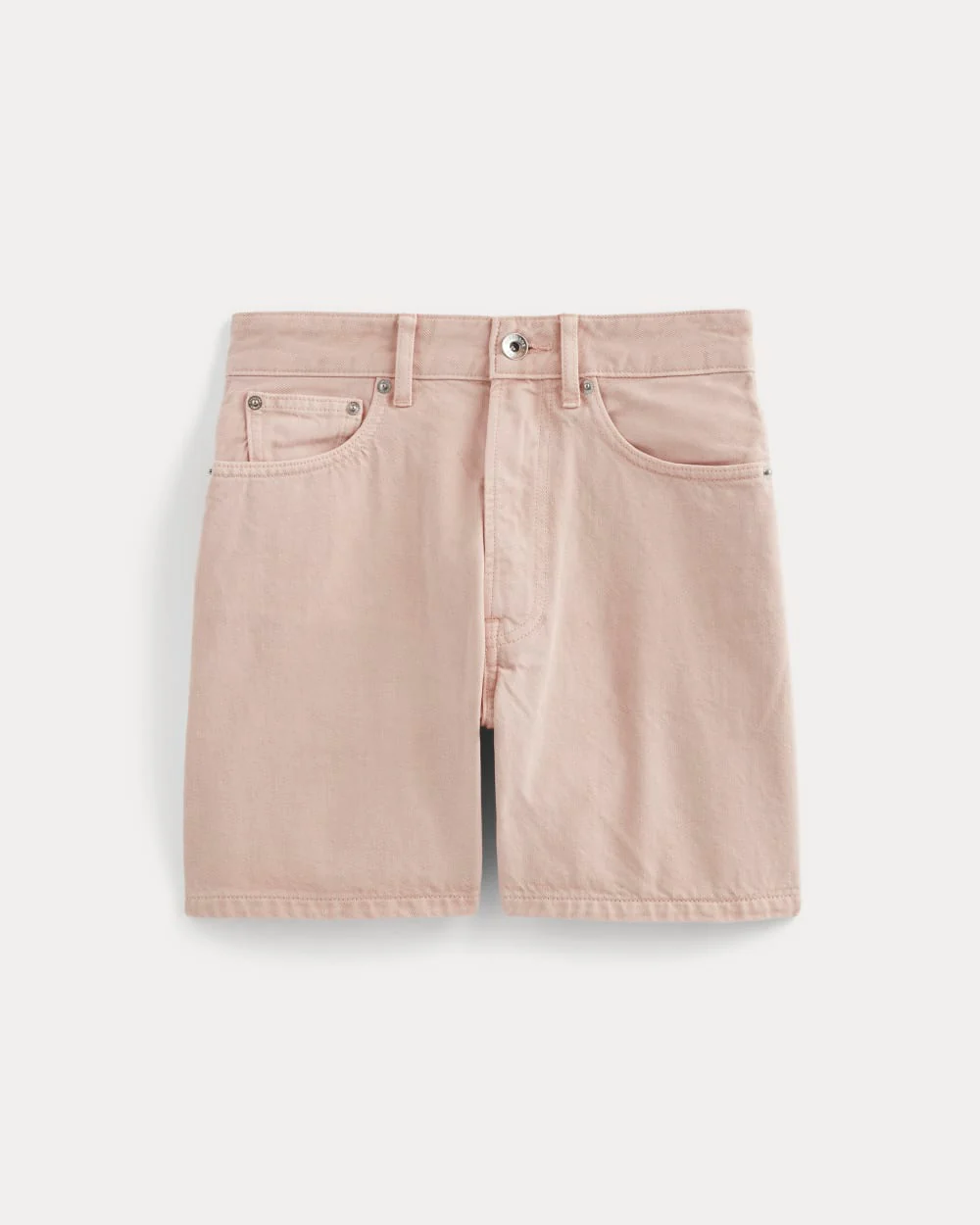 The A-Line Denim Short | Garment-Dyed Pink