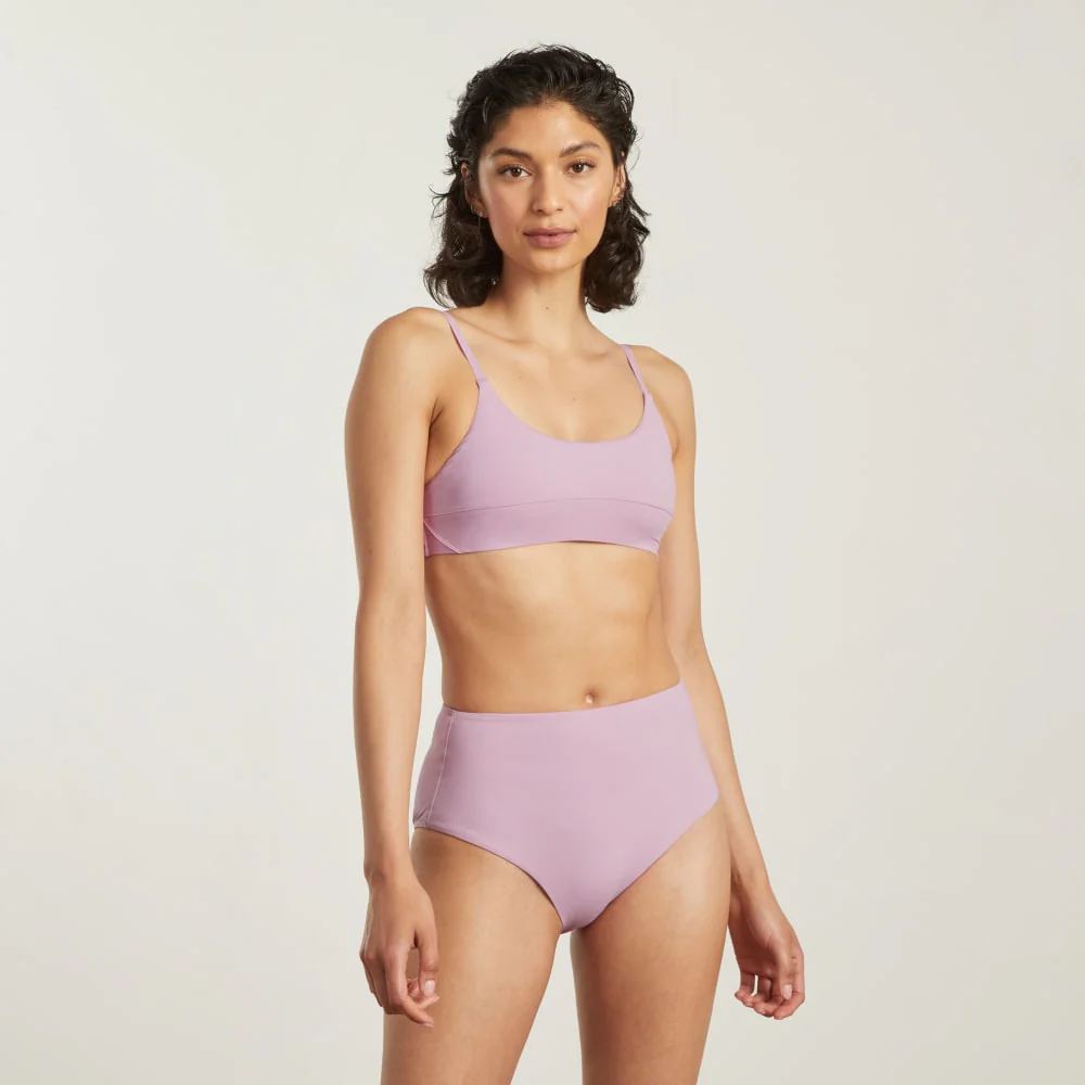The Scoop-Neck Bikini Top | Lilac