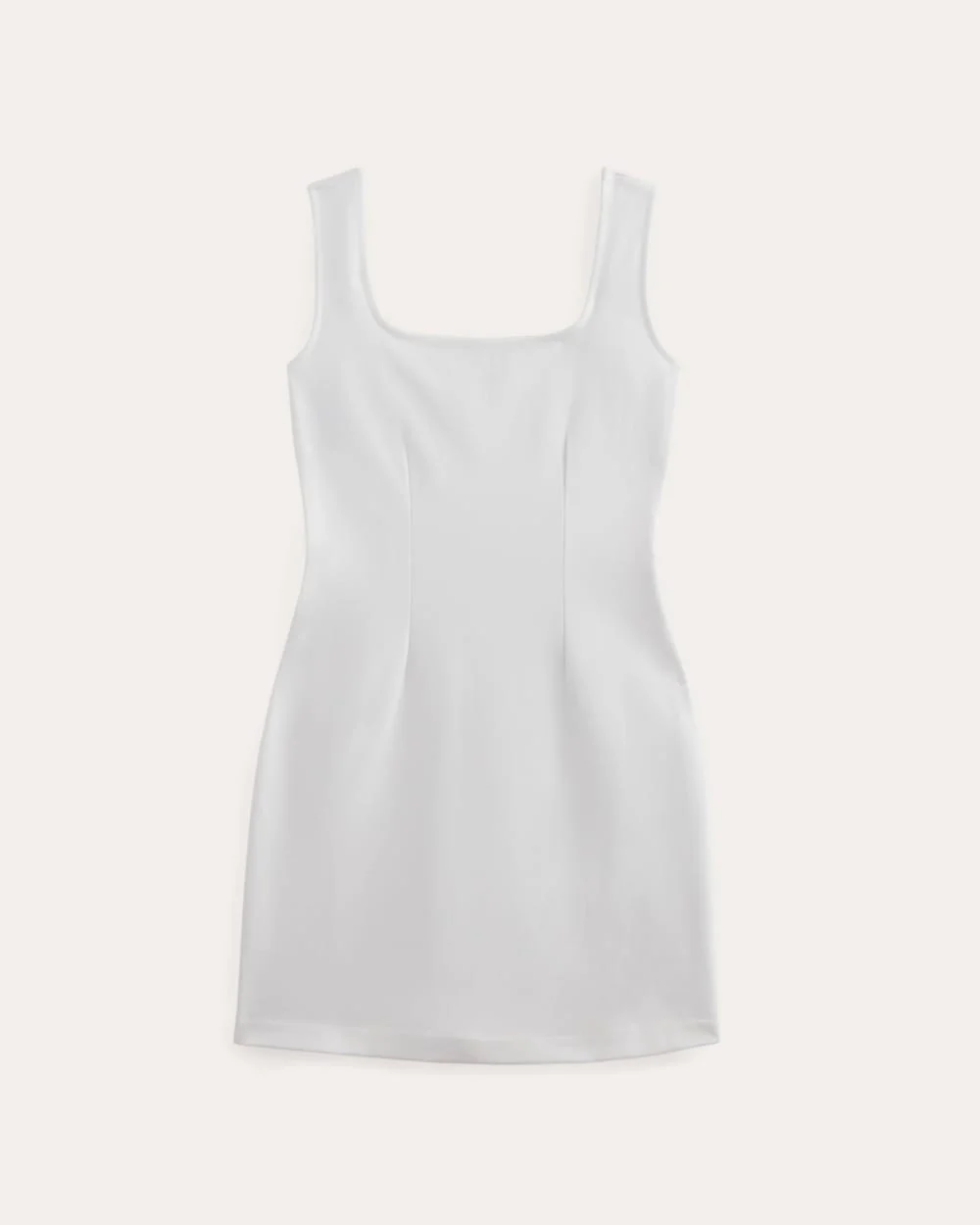 The Dream Square-Neck Dress | White