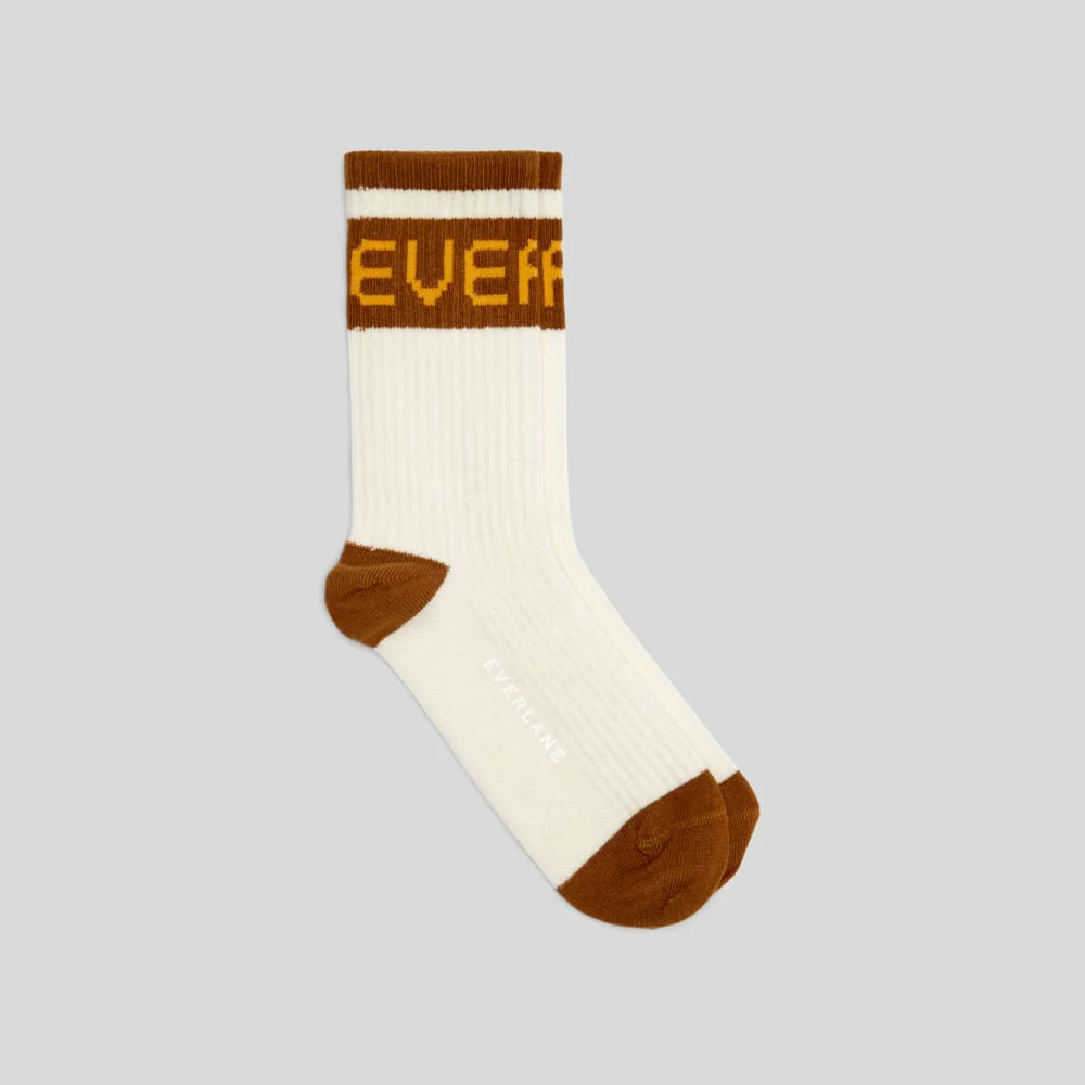 The Ribbed Sweater Sock | Tapenade / Canvas Tan