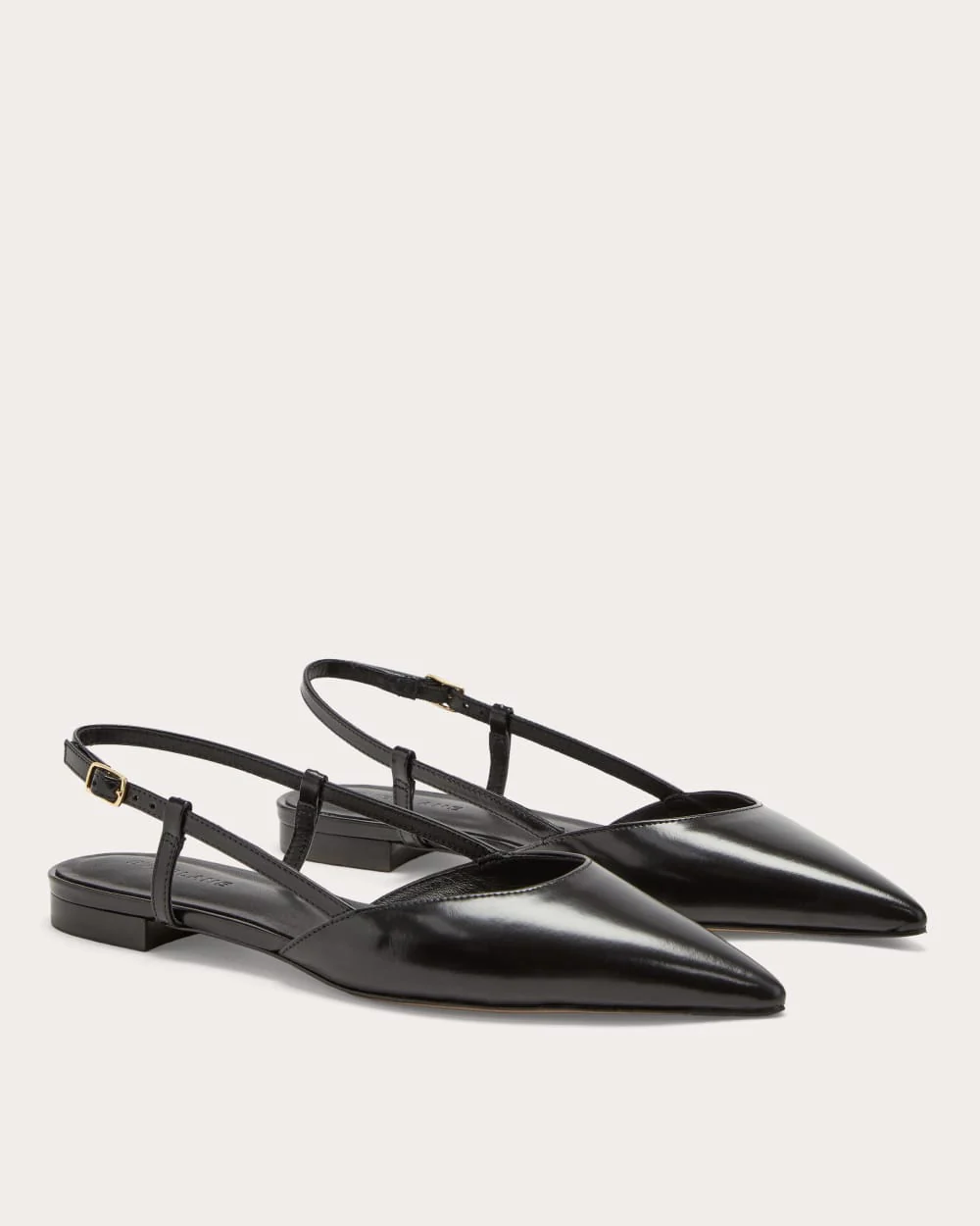 The Studio Slingback Flat | Black