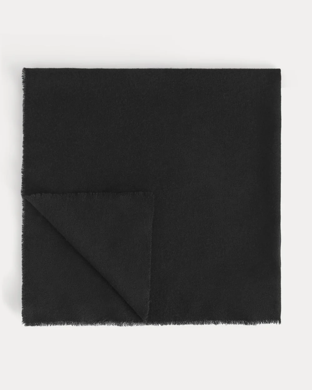 The Cashmere Feather Scarf | Black