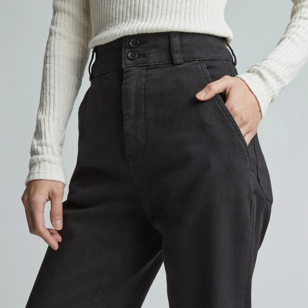 The Organic Straight-Leg Pant | Black