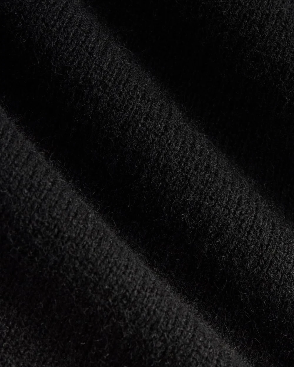 The Boxy Crew in Cashmere | Black