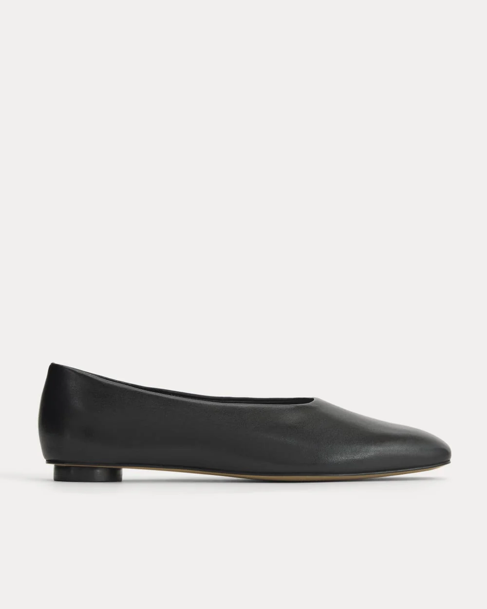 Gallery Square-Toe Flat | Black