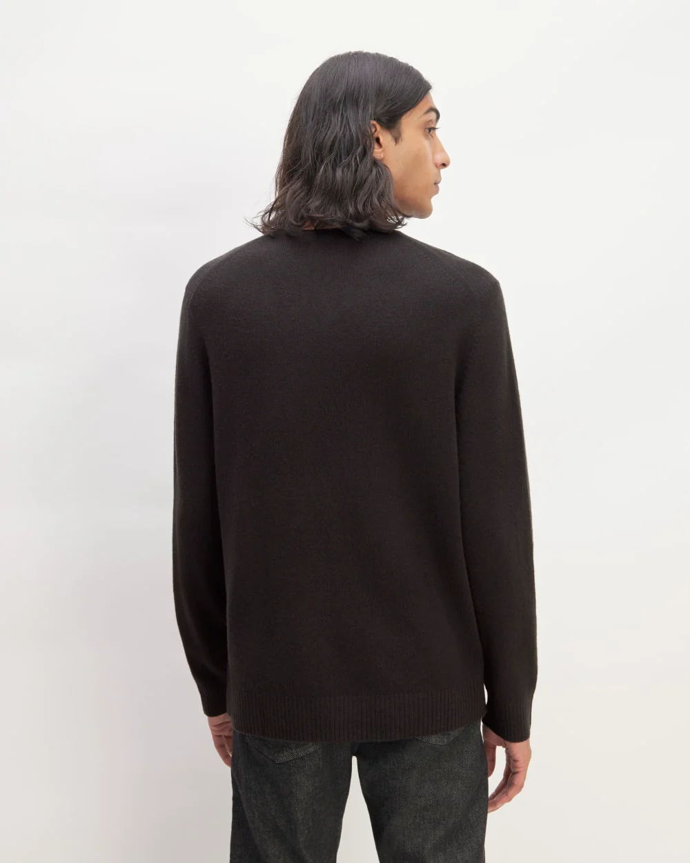 The Premium Merino Crew Neck Sweater | Black