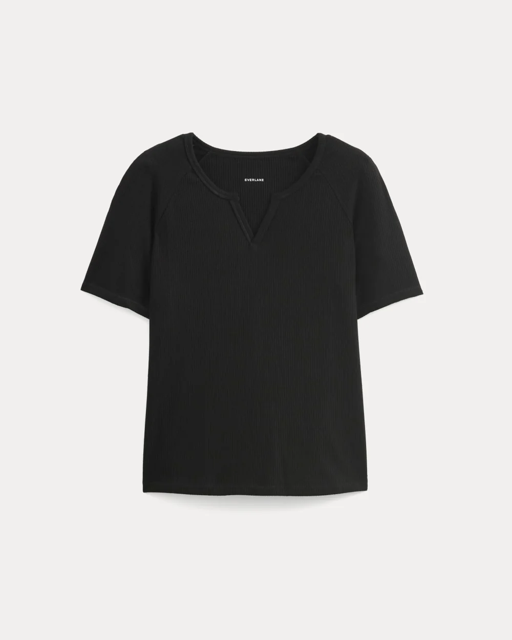 The Shimmy V-Neck Top | Black