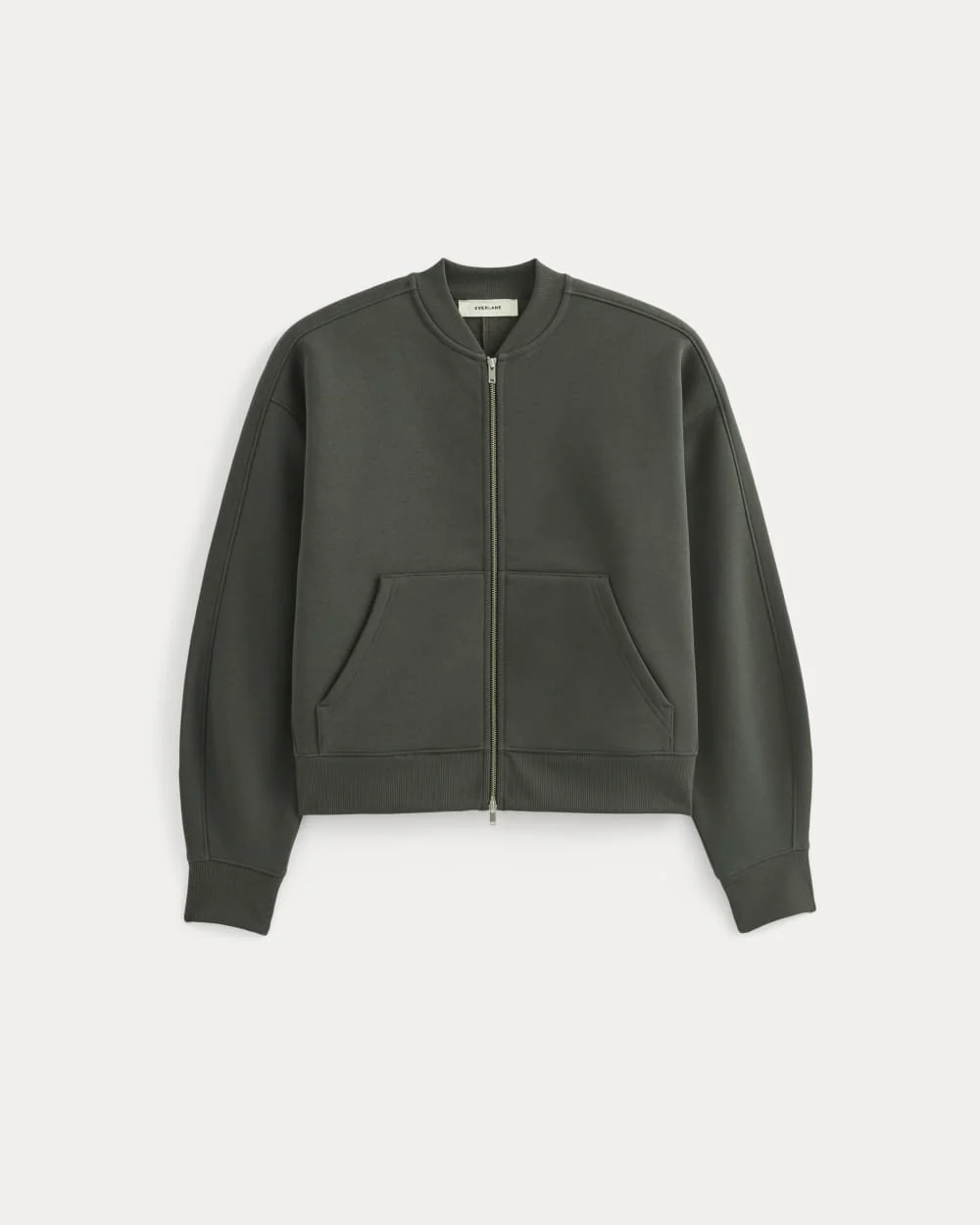 Luxe Fleece Bomber Jacket | Washed Black