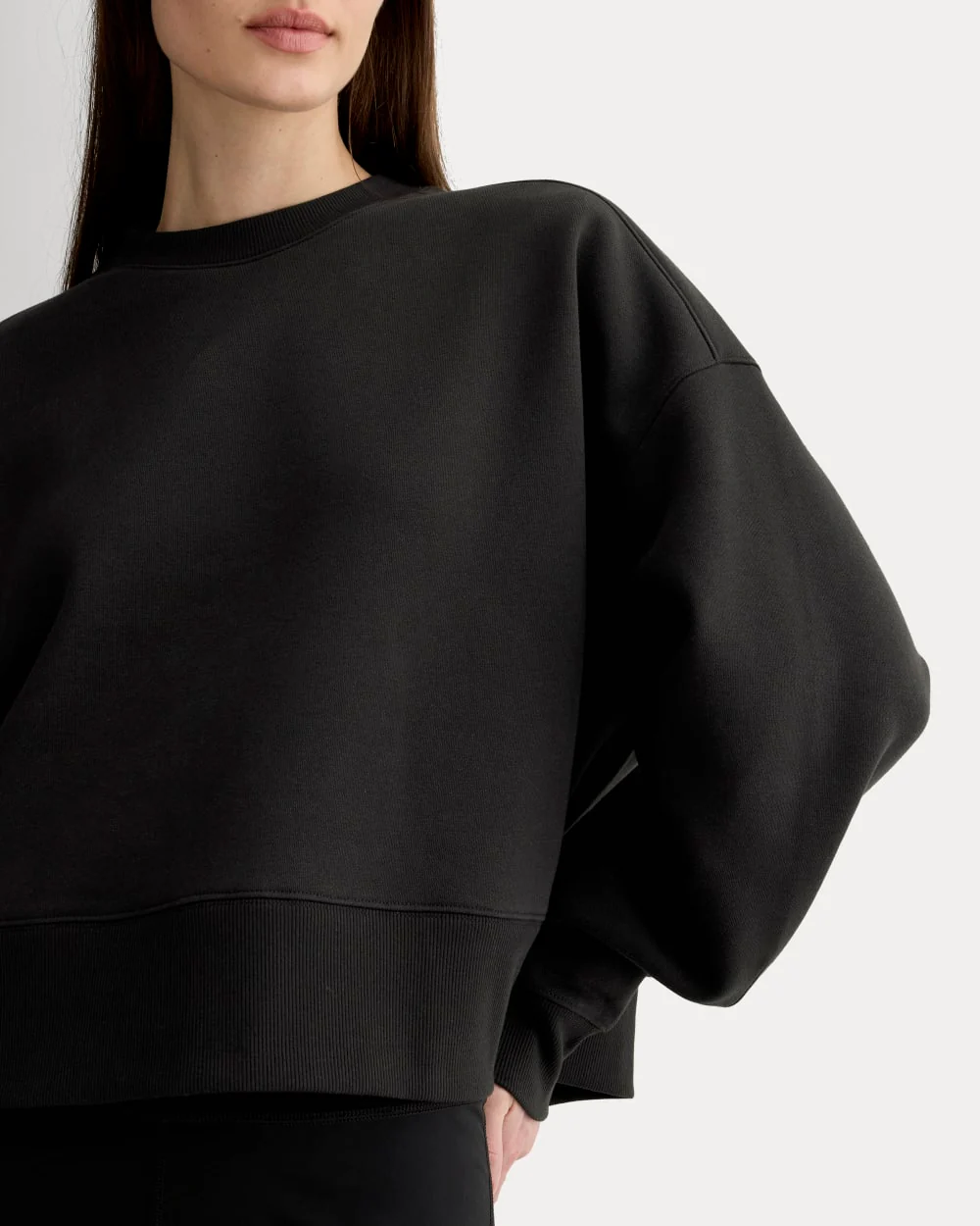 Luxe Fleece Sweatshirt | Black