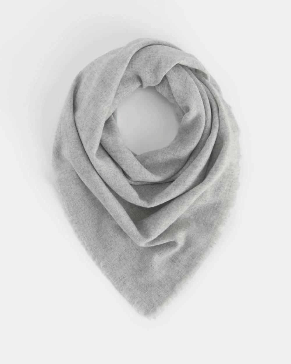 The Cashmere Feather Scarf | Heathered Grey