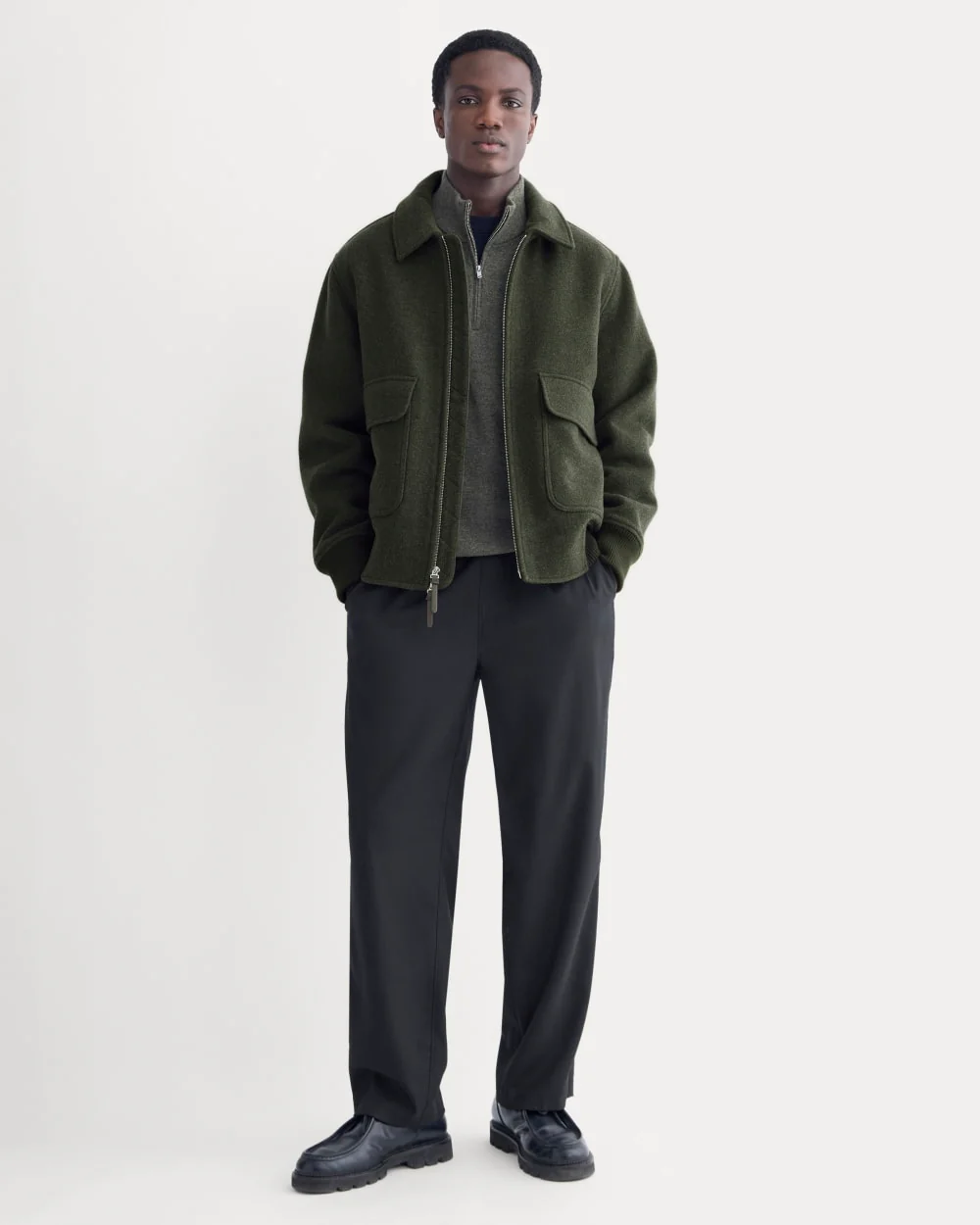 ReWool Flight Jacket | Heather Beech