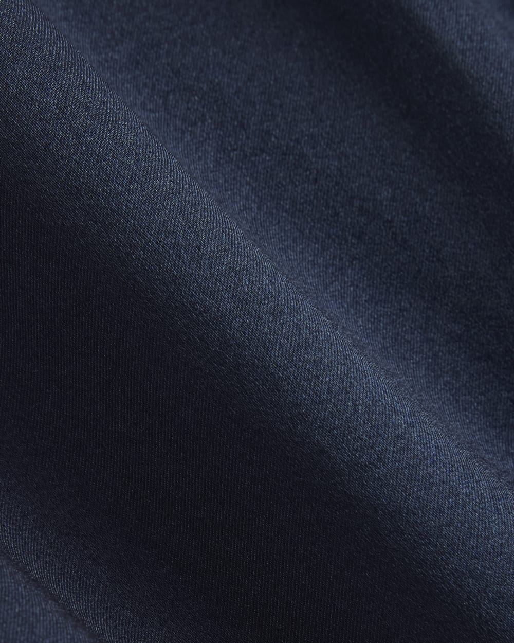 Wrap Top in Silk Charmeuse | Navy