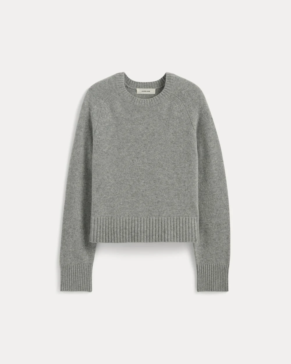 The Boxy Crew in Cashmere | Light Heather Grey