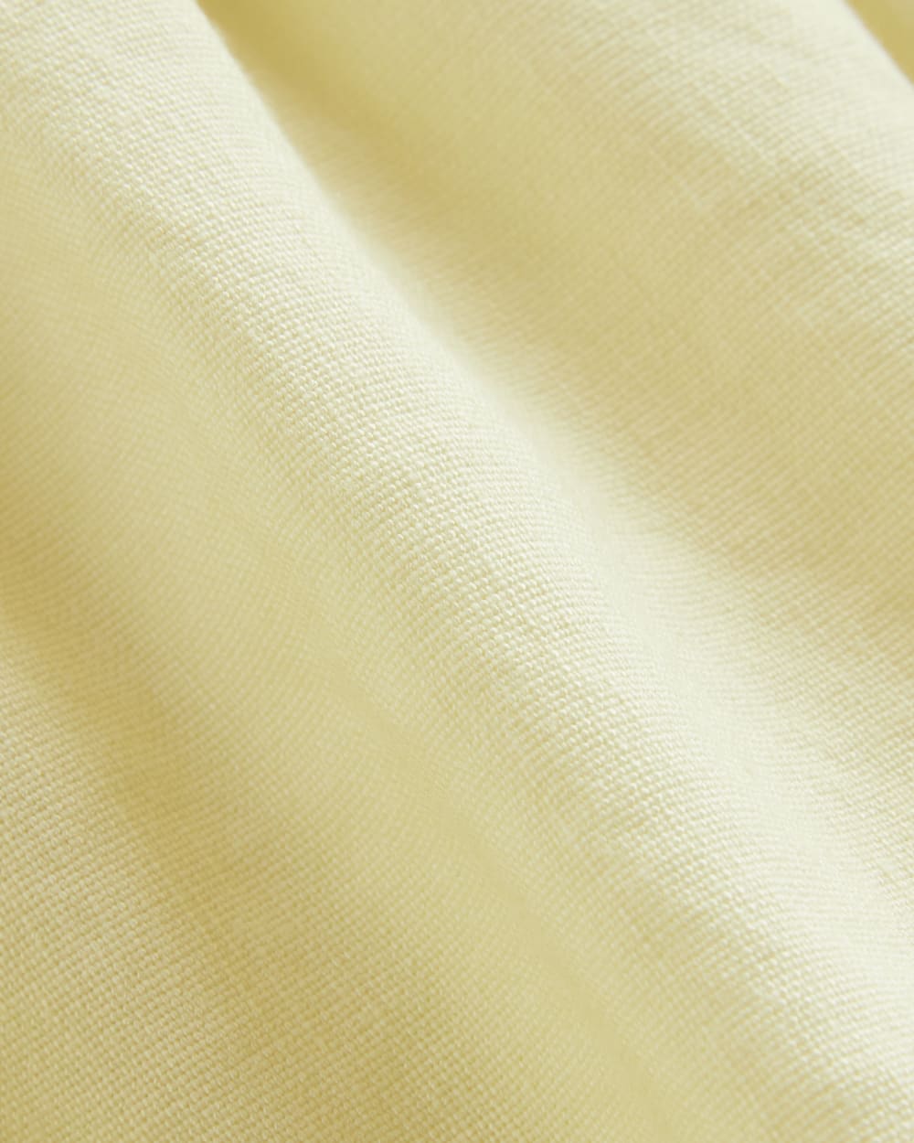 The Flutter-Sleeve Top in Stretch Linen | Light Yellow