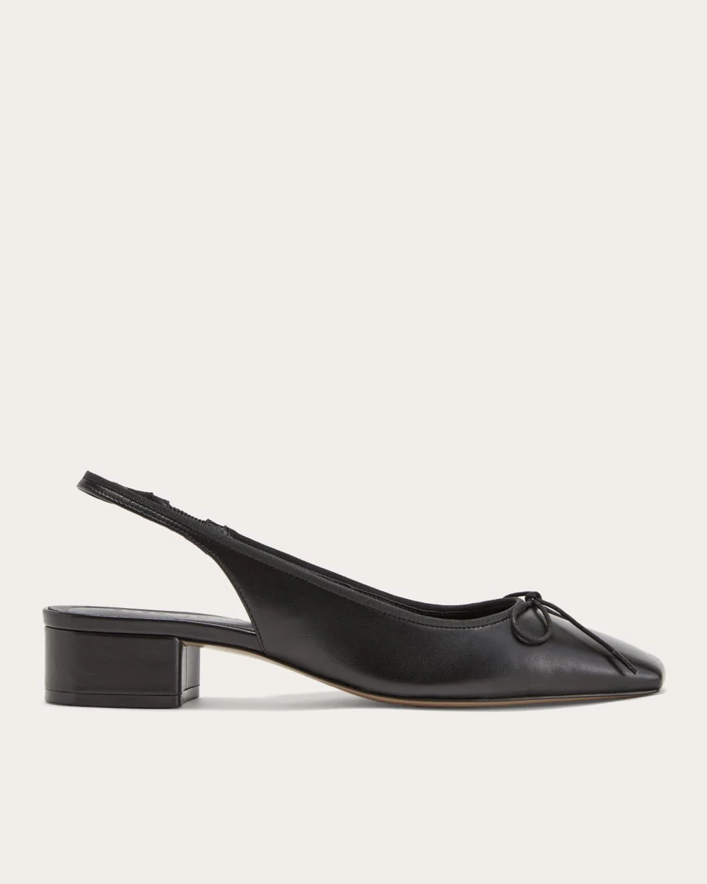 The Ballet Slingback Heel | Black
