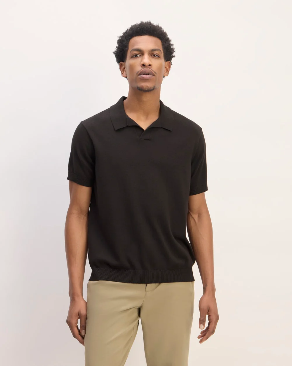 The No-Sweat Polo | Black