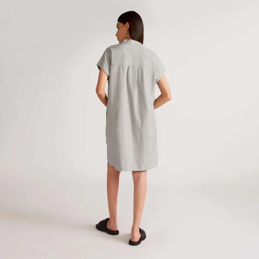 The Easy Workwear Dress | Canvas Tan / Navy