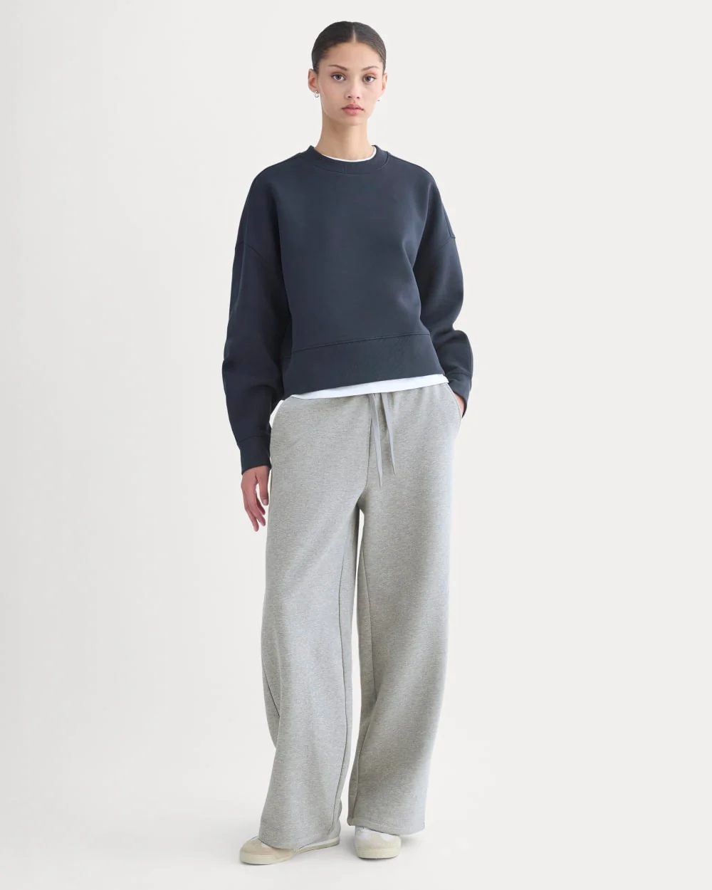 Luxe Fleece Sweatshirt | Navy