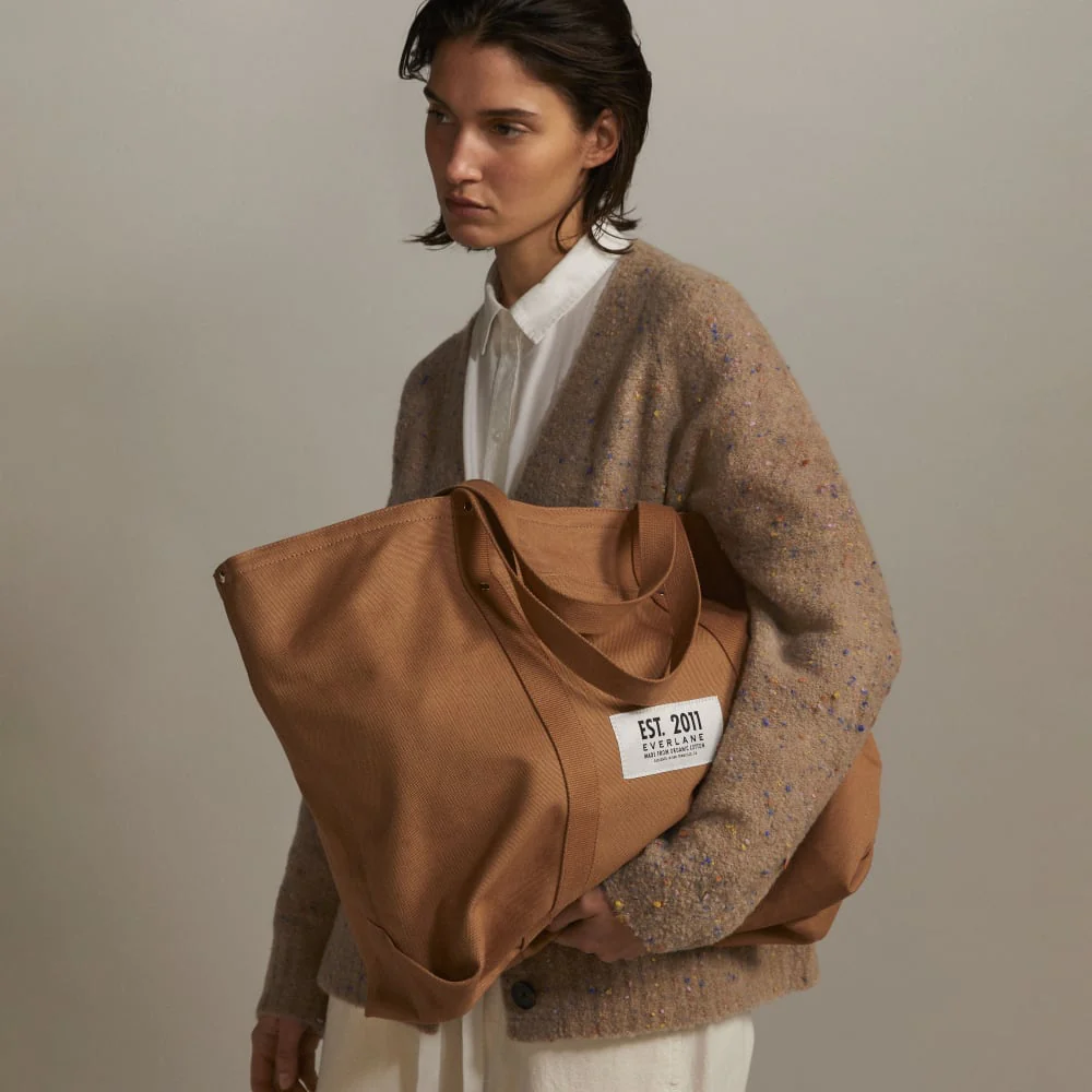 The Organic Canvas Weekender | Cappuccino