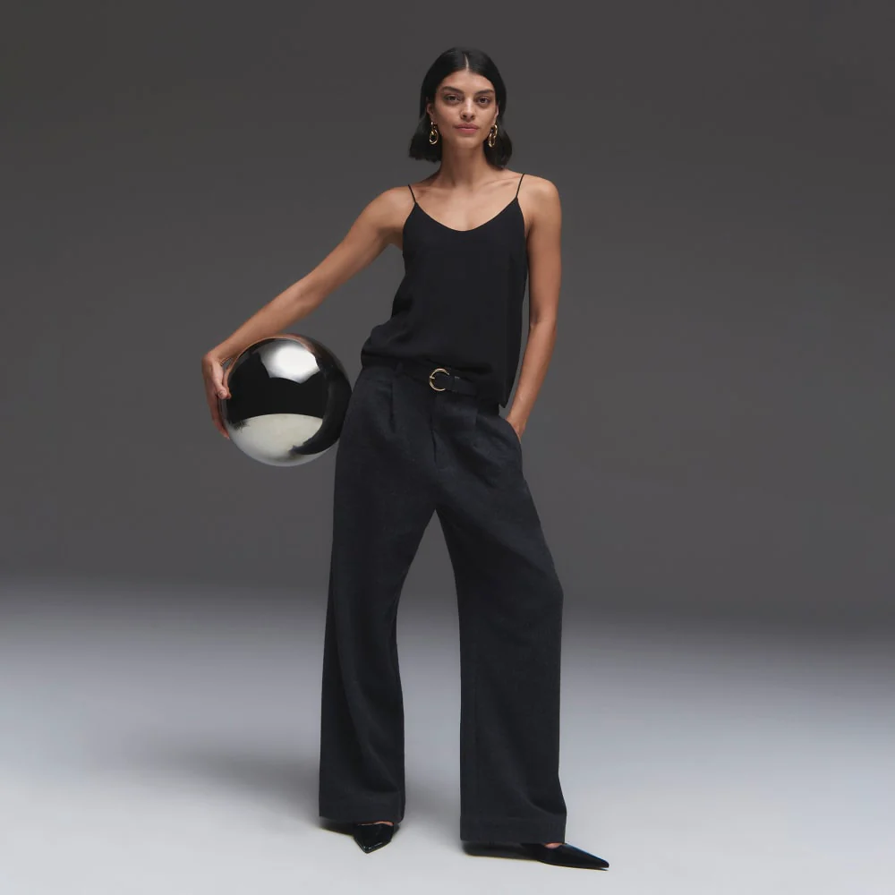 The Washable Clean Silk Cami | Black