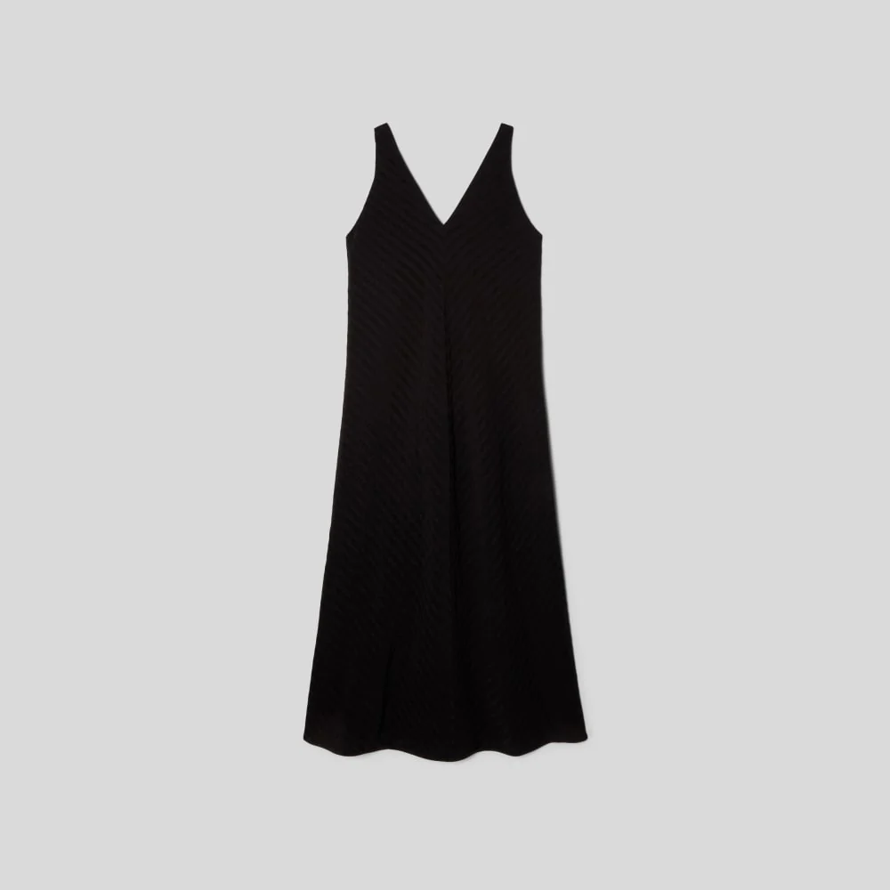 The City Stripe Midi Dress | Black