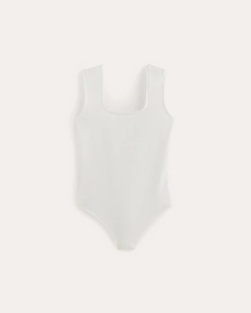 The Form Square-Neck Bodysuit | White