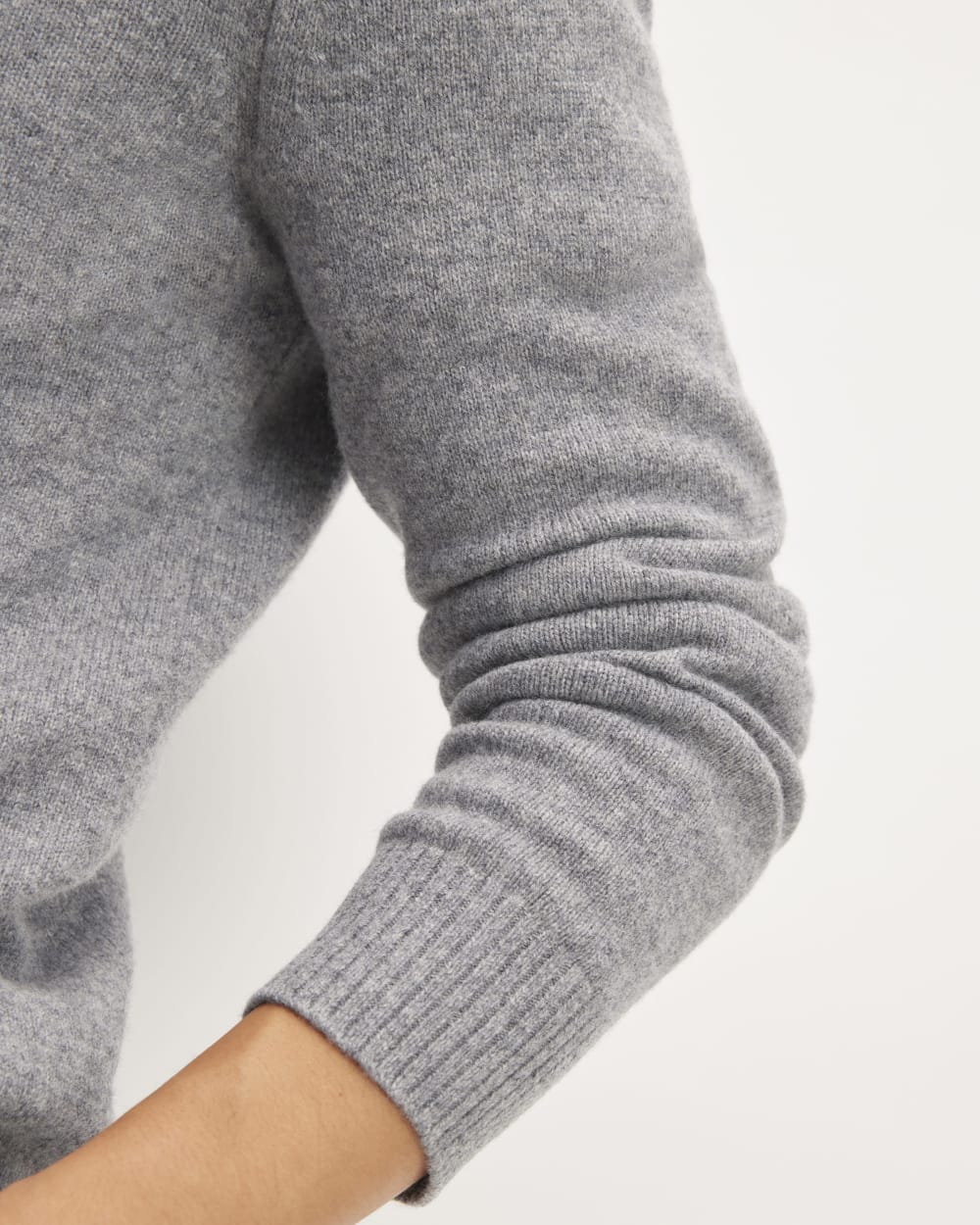 The Premium Merino Crew Neck Sweater | Heathered Mid-Grey