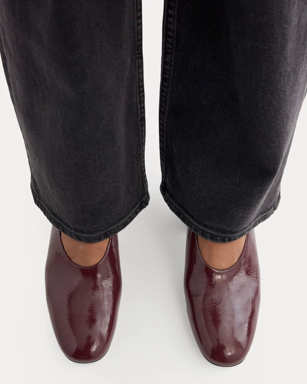 Curved Slingback Heel | Burgundy