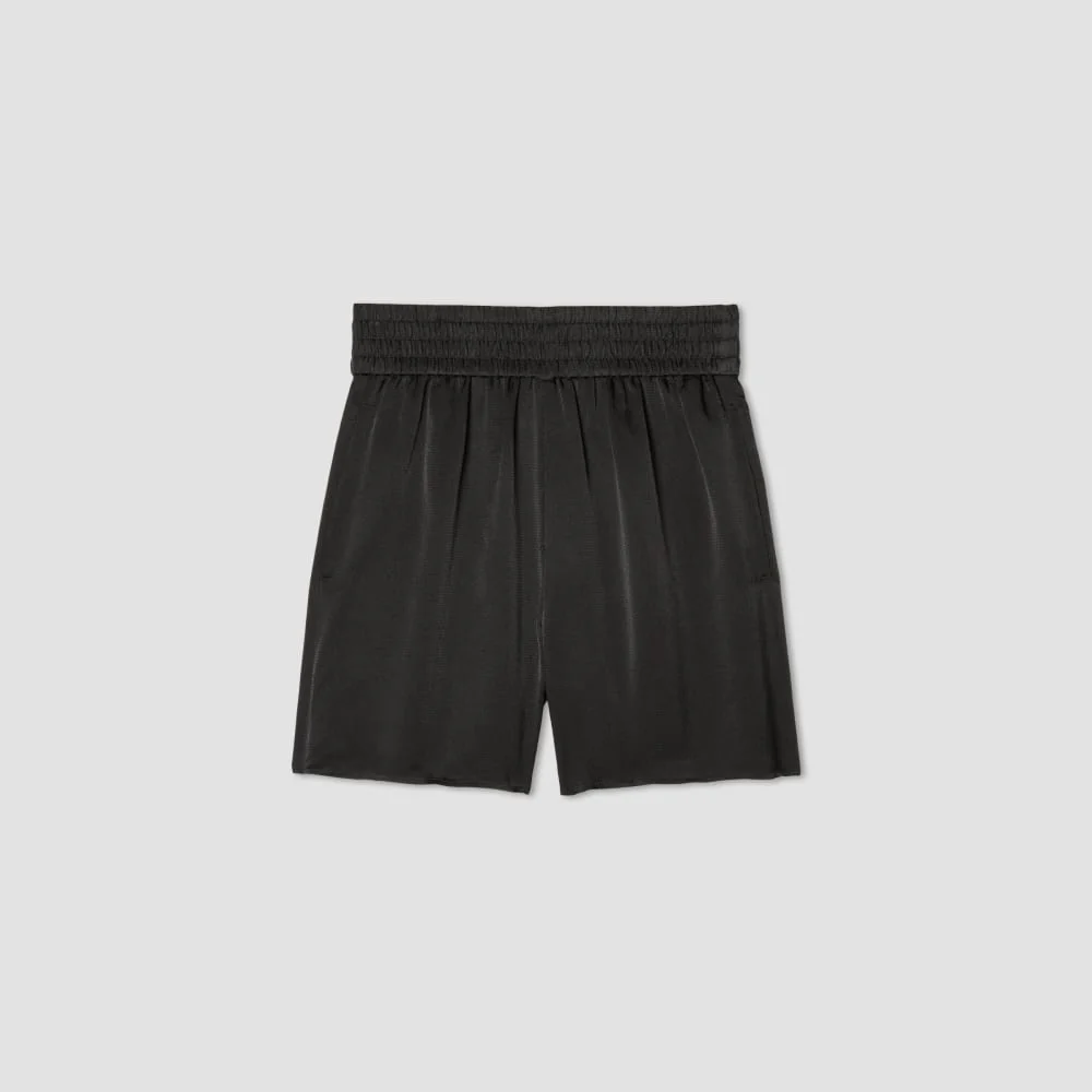 The Satin Pull-On Short | Black
