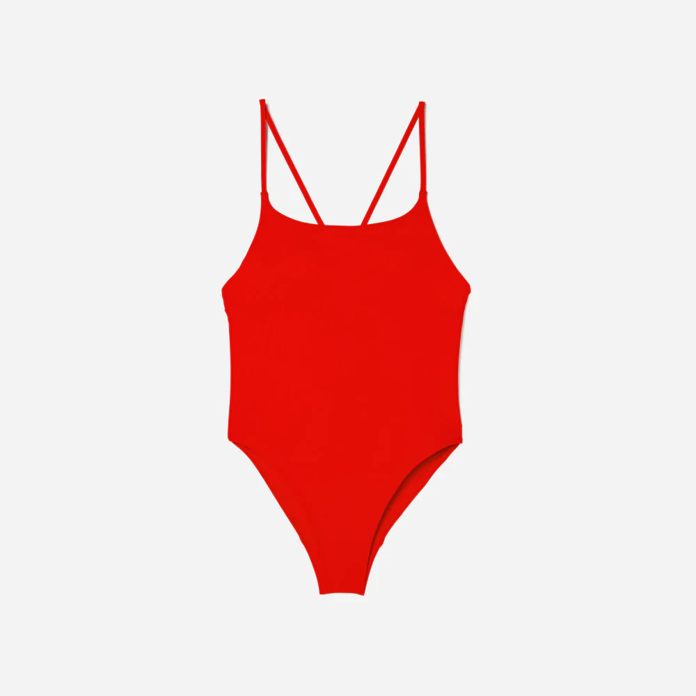 The String One-Piece | Bright Red