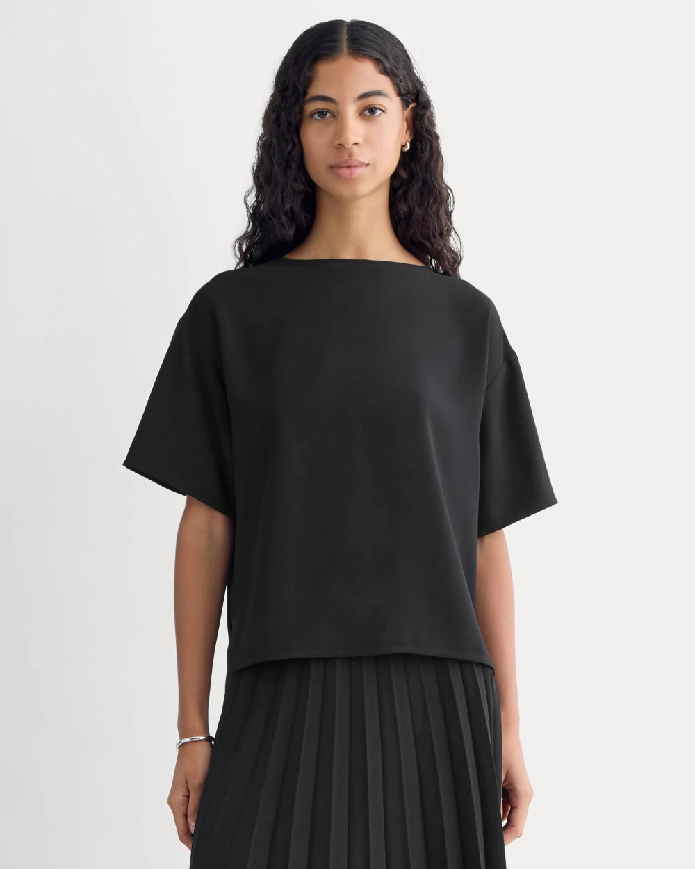 Drapey Crepe Top | Black