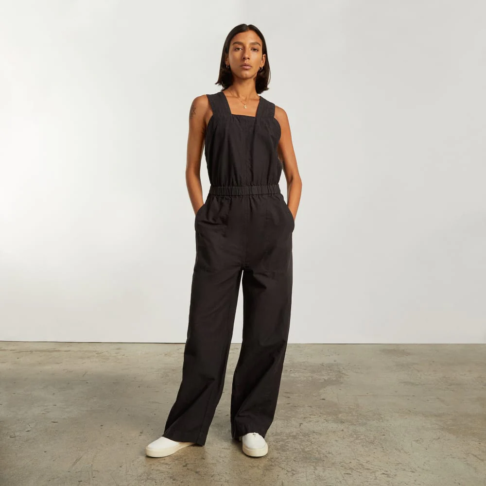 The Fatigue Apron Jumpsuit | Black