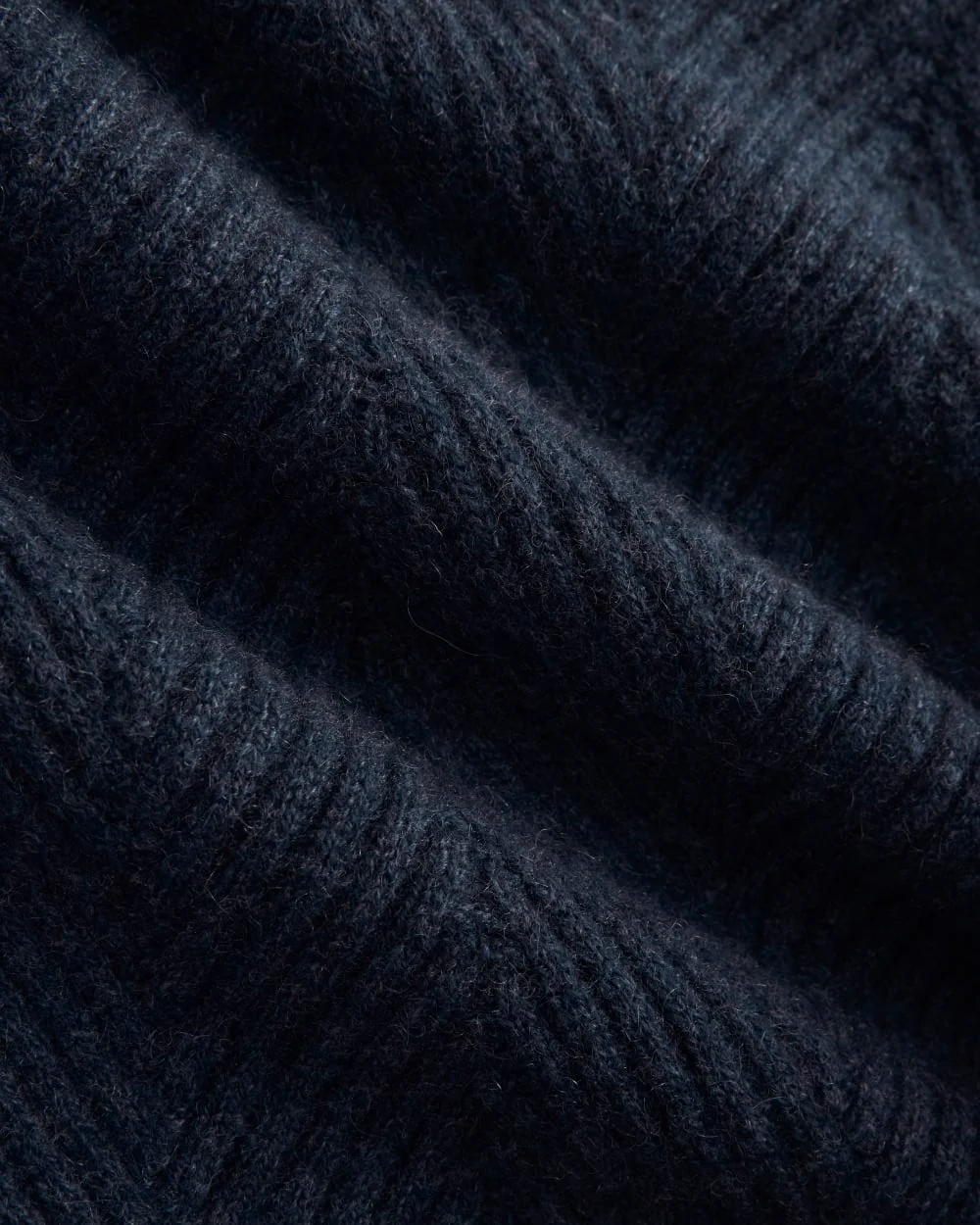 Cashmere Herringbone Sweater | Indigo